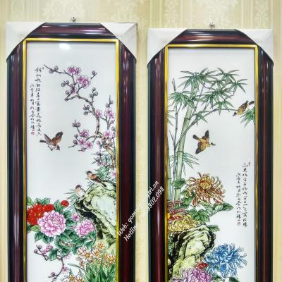 Bộ tranh sứ Tứ Quý - sản phẩm trang trí nhà cửa đẹp và độc đáo, mang nhiều ý nghĩa phong thủy may mắn